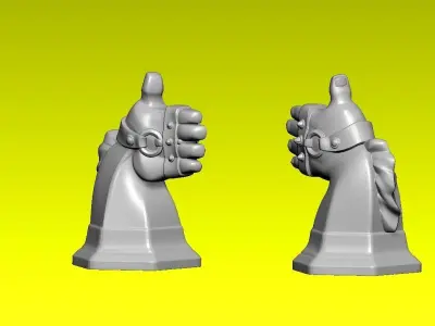Chess knight statue - decor - 3D print 3D print model