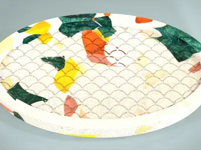 Terrazzo for silicone mold 3D print model