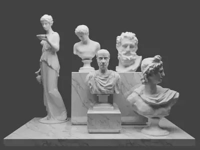 classical style sculpture 3D model