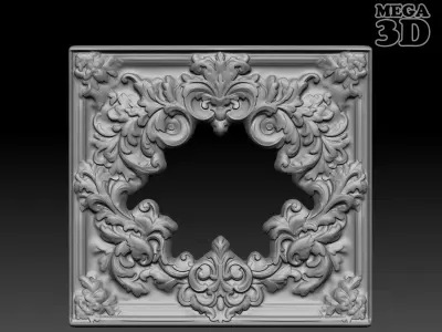 Bas relief Frame 240506 03 3D print model