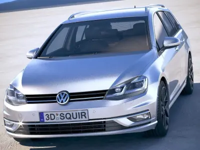 Volkswagen Golf Variant 2017 3D model
