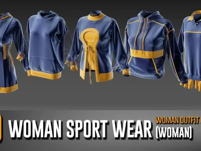 30 Women Sport Wear Collection- VOL 10 3D model