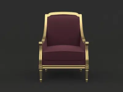 Classic Armchair 3D model