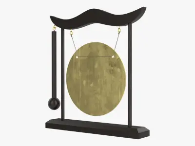 Table gong decorative 3D model