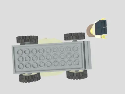 Johnny Thunder from Lego Racers 1999 game Free low-poly 3D model