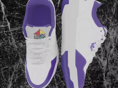 3D SPORT SHOES Free low-poly 3D model