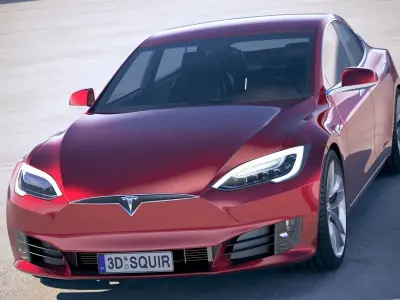 Tesla Model S P100D 2018 3D model