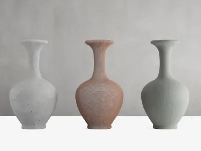 Decorative Vase Low-poly 3D model