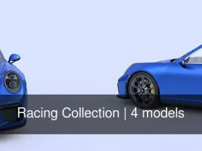 Racing Collection different sports cars 3D Model Pack