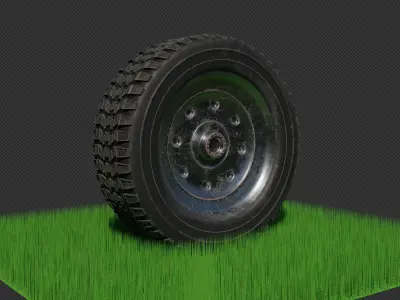 Car Tire with 4k textures free to use  Free 3D model