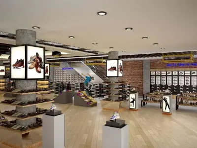 Industrial Shoes Store 3D model