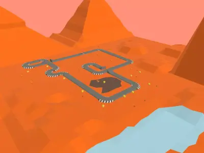 Race Track - 02 Low-poly 3D model