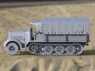 sd kfz 7 1 3D print model