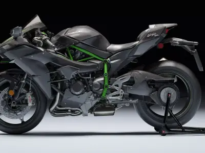 Kawasaki Ninja H2 2020 Low-poly 3D model