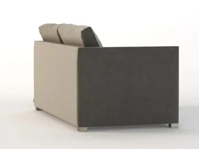 Cane Line Shape Sofa Two Seater Module 3D model