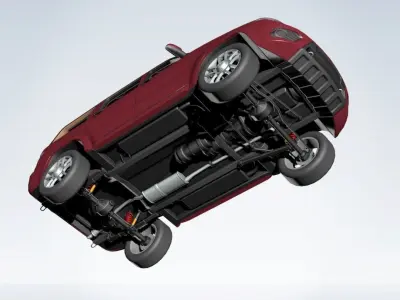 2015 Uaz Patriot Low-poly 3D model