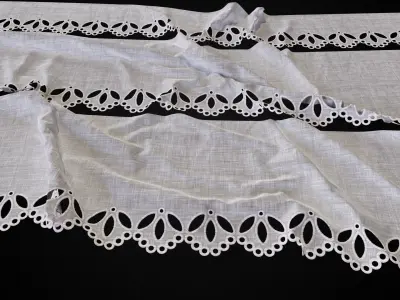 Fabric Material BG and Lace Texture