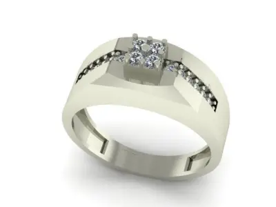 wedding ring 3D print model