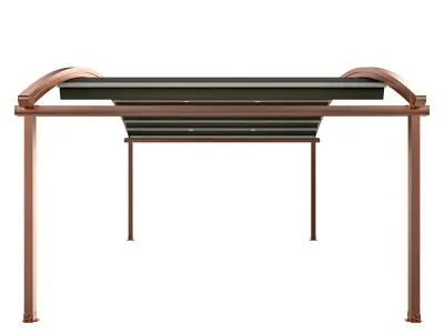 Motorized Pergola 4 copper matte 3D model