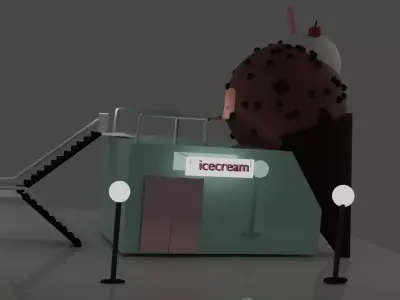 icecreamshop ice cream shop 3D model