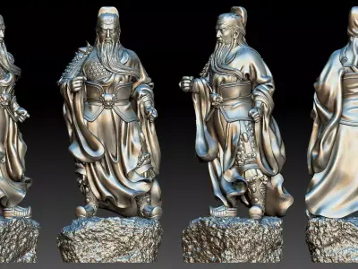 Guan Yu  3D print model