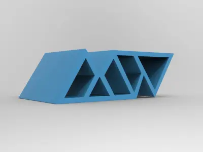 Walserart Wall Furniture Low-poly 3D model