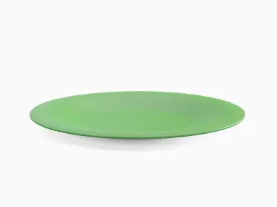 Disposable Plastic Plate B 03 3D model