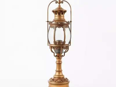 Ornate Brass Lantern model pack Low-poly 3D model