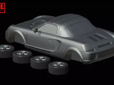 Toyota MR2 W30 Toyota MR-S Spyder Roadster 1999-2007 3D print model