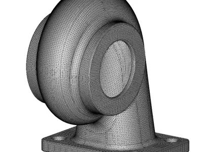 Cast Iron Turbine Housing 3D print model