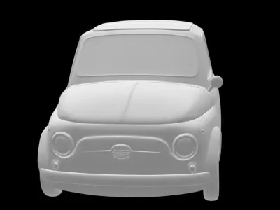 Fiat 500  3D print model