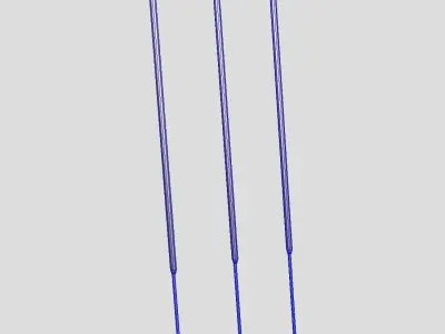 Incense Stick Low-poly 3D model