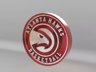 NBA Atlanta Hawks Team Logo 3D model