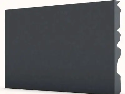 Jagged Limestone Cliff Wall 3D model