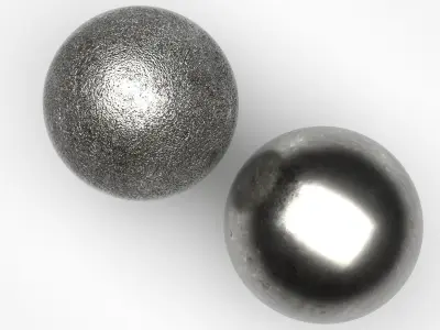 Moon Christmas Balls Set 3D model