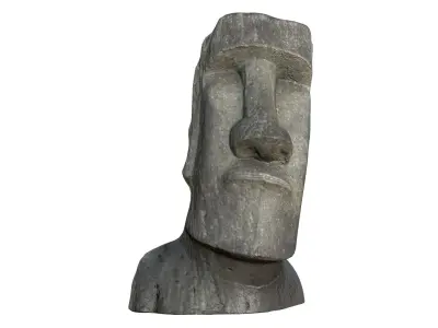 Statue 014 Low-poly 3D model