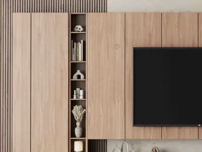 Tv Wall Set 15 3D model