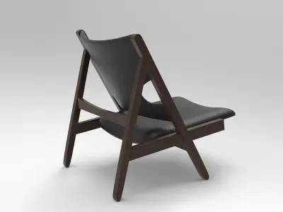 King Chair Low-poly 3D model