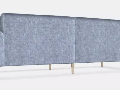 LANGARYD 3-seat sofa 3 Low-poly 3D model