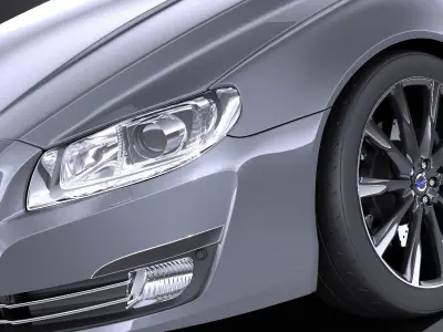 Volvo S80 2014 VRAY 3D model