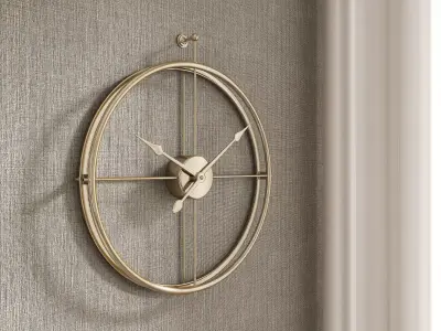 Minimalist Wall Clock 3D model