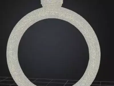 Minimalist Crown RingGoldFree 3D Printable Free 3D print model