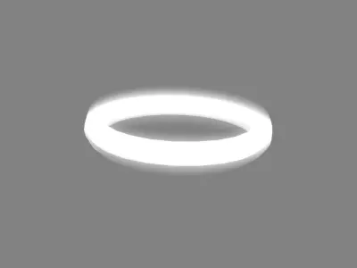 Cartoon angel halo - Head decoration Low-poly 3D model