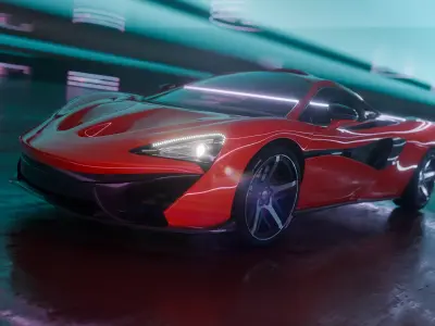 McLaren 570S Inspired Supercar 3D model