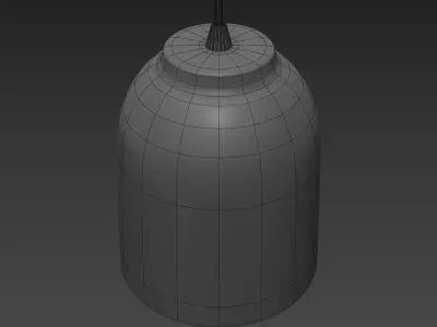 Touch Pendant Lamp Flat 3D model