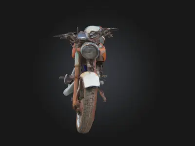 Rusty Ride  A Weathered Journey Through Time 3D model