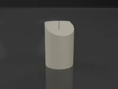 Candle Pack Low-poly 3D model