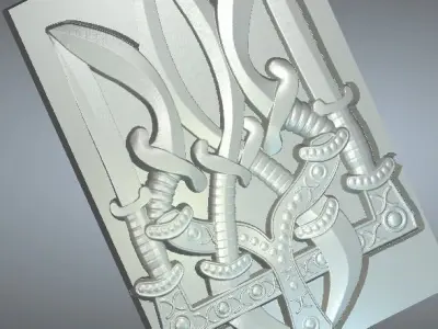 Ukrainian Coat-In-Arms 3D print model