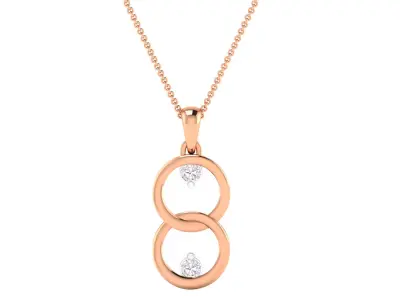 Women pendant 3D print model 12