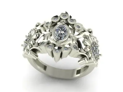 indian Ring 3D print model